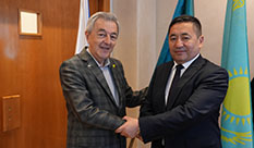 Kazakhstan's new Ambassador to Israel visited HIT.