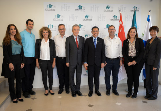 A delegation from Singapore on a visit at HIT
