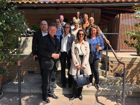 The delegation at Stanford University, California