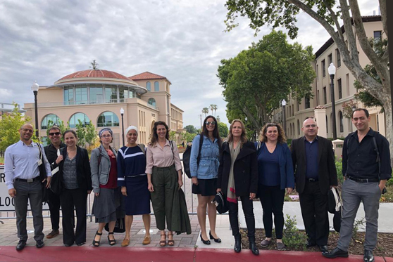 The delegation at Santa Clara University