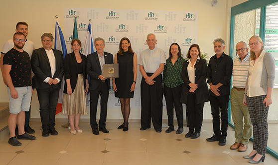 Members of the delegation of the University of Western Bohemia in the Czech Republic with Prof. Yakubov, the President of HIT, and the representatives of the Faculty of Design